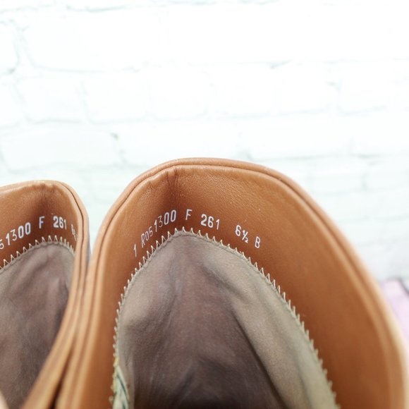 Vintage LL Bean Brown Leather Knee High Tall Riding Boot Size 6.5 B - Picture 7 of 9